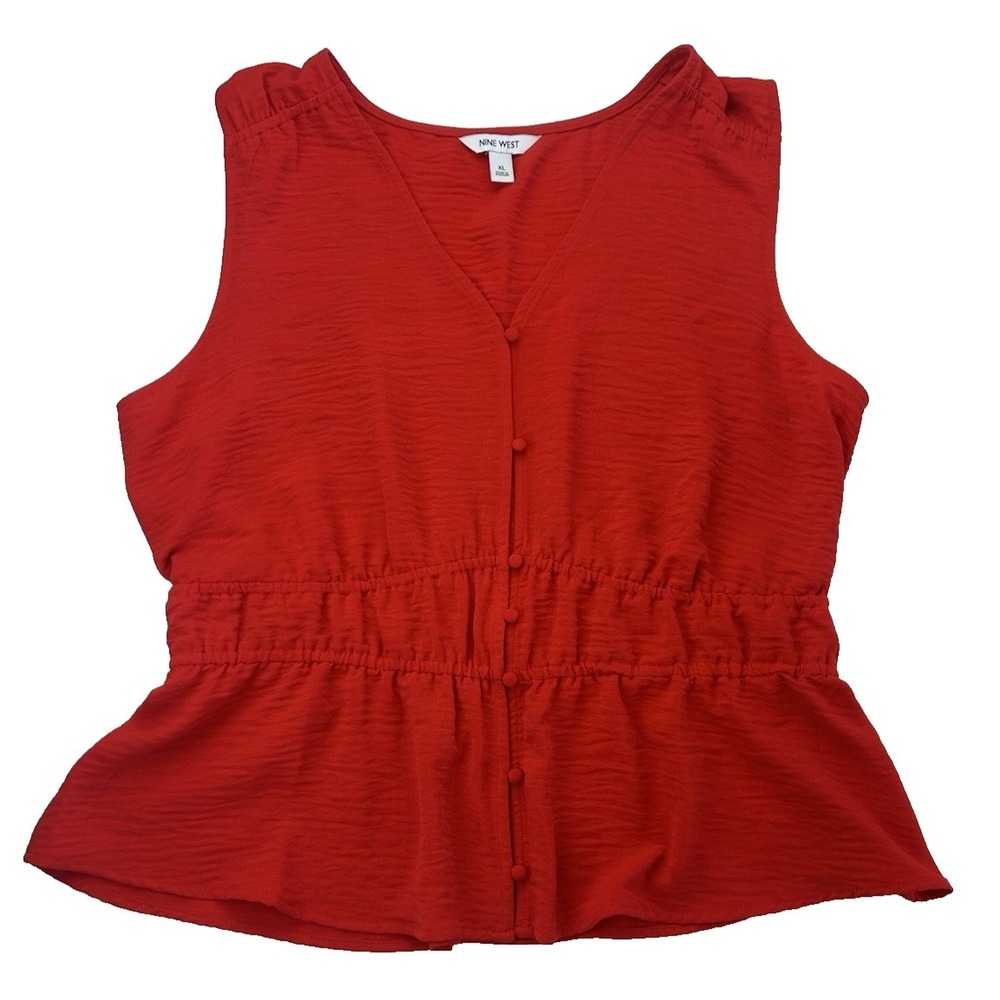 NWT Nine West Boho Tomato Girl Dopamine Vaca/Summer Red Size XL